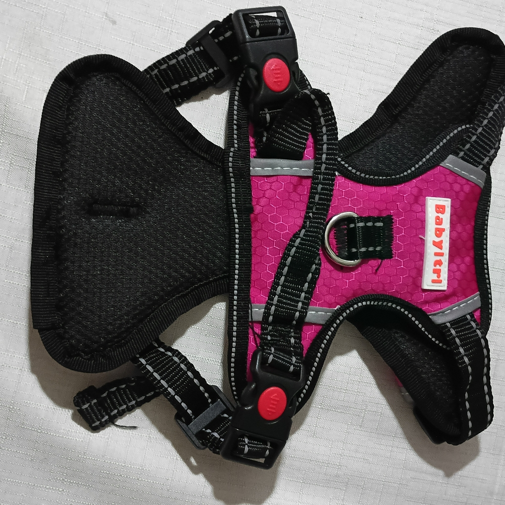 Babyltrl Pink and Black Dog Harness